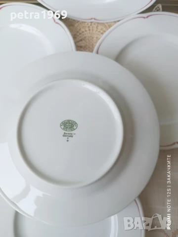Порцеланови чинии на Bauscher Weiden, 7 бр., снимка 6 - Чинии - 51064318