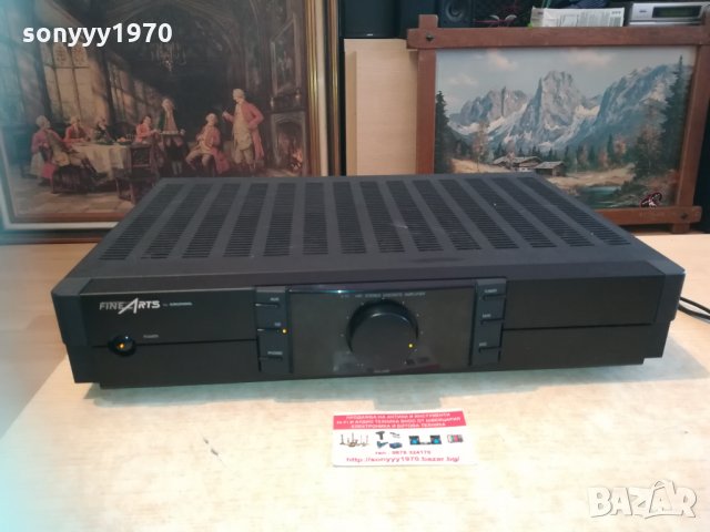 ПОРЪЧАН-Fine Arts HiFi Stereo AMPLIFIER-внос SWISS 2503211912, снимка 12 - Ресийвъри, усилватели, смесителни пултове - 32303755