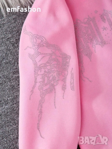 Детски суичър бял/розов 134 см./9г., снимка 6 - Детски анцузи и суичери - 51988826