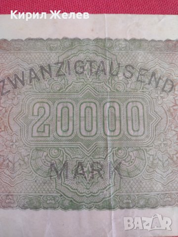 Райх банкнота 20 000 марки 1923г. Германия рядка за колекционери 28220, снимка 10 - Нумизматика и бонистика - 37141683