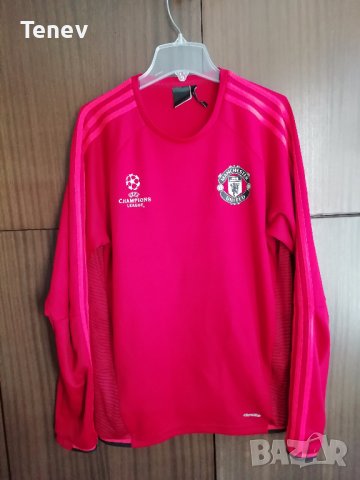 Manchester United Champions League Adidas оригинално горнище блуза дълъг ръкав 