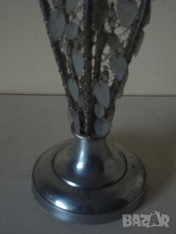 Винтидж сребрист свещник, снимка 5 - Декорация за дома - 53077621