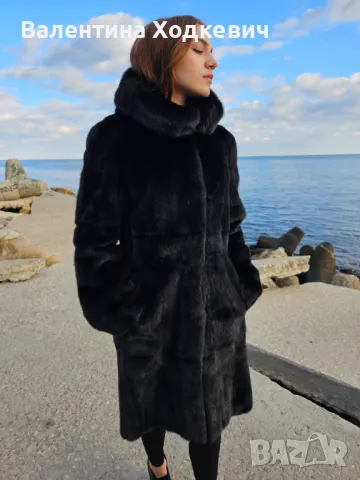 Голяма отстъпкаПалто от норка Black Nafa Italy, снимка 16 - Палта, манта - 44596216