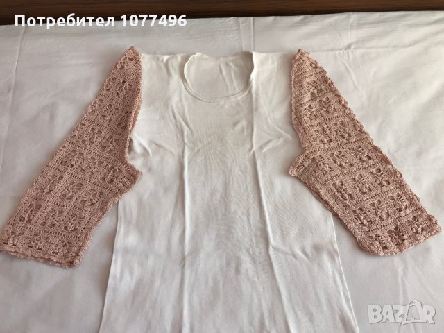 Летни Блузи без ръкав плетени на една кука тип дантела Топ, снимка 8 - Корсети, бюстиета, топове - 33602446