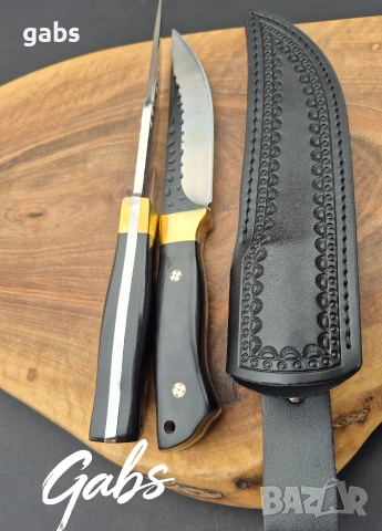 Ловен нож фултанг с кожена кания LN410,два модела, снимка 4 - Ножове - 49230242