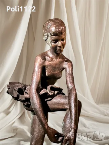 Бронзова статуя-Балерина-УНИКАТ, снимка 2 - Антикварни и старинни предмети - 48295874