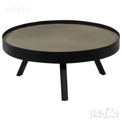 vidaXL Маса за кафе, бетонен плот, 74x32 см(SKU:246086), снимка 2 - Маси - 48796020