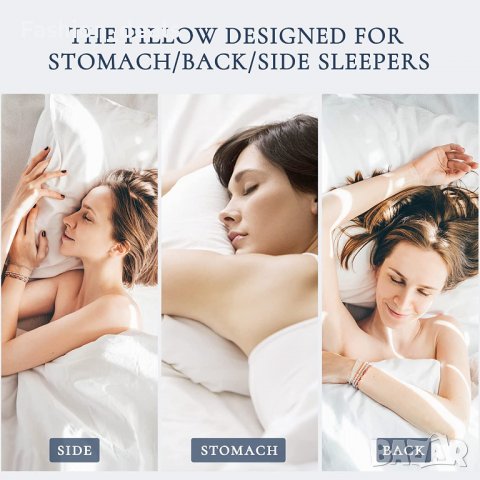 Нови MH 2 броя удобни възглавници с мек пълнеж за легло спане сън спалня, снимка 3 - Възглавници - 39605152