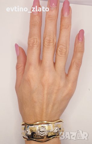 Златни твърди гривни  14К - , снимка 13 - Гривни - 40462722