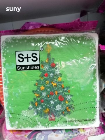 Коледни картонени чинийки големи, снимка 7 - Други - 42725934