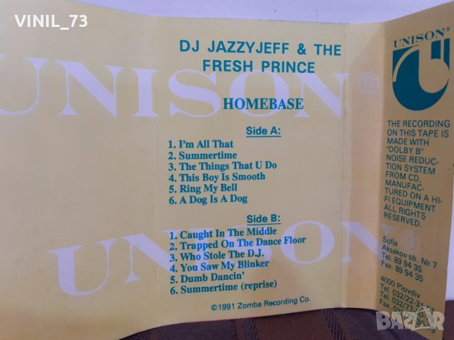   DJ Jazzy Jeff & The Fresh Prince – Homebase, снимка 4 - Аудио касети - 32367591