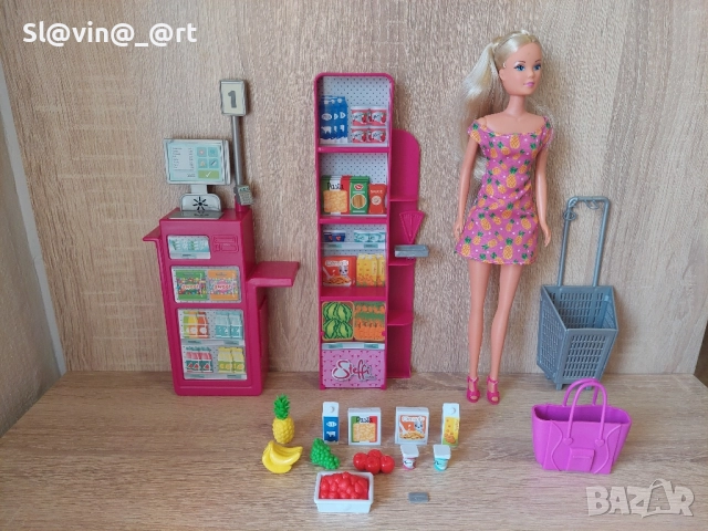Кукла Barbie stefi love комплект- супермаркет, снимка 2 - Кукли - 51856381