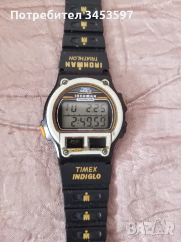 Часовник Vintage TIMEX Ironman Triathlon Watch Men 737-A Indiglo 8 Lap 1994 , Нова батерия