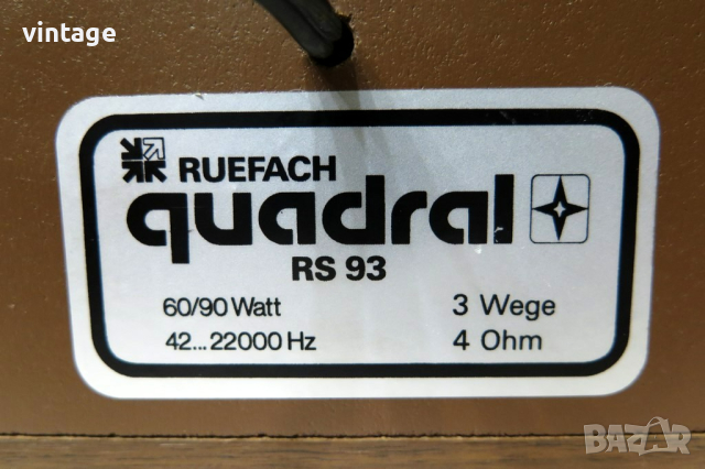 quadral RS 93, снимка 10 - Тонколони - 44896099