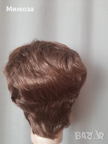 WIG Пепеляво руса, къса,къдрева перука , снимка 3 - Аксесоари за коса - 38338524