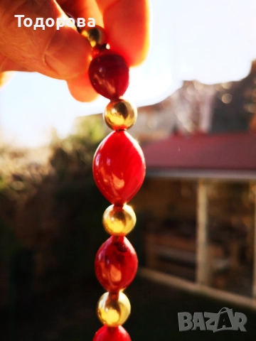 Дамска огърлица-кехлибар и злато.Османска империя., 4 900 лв, снимка 12 - Колиета, медальони, синджири - 52152629