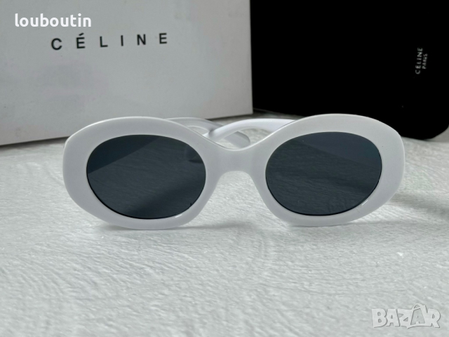 Celine 2023 дамски слънчеви очила елипса овални бели, снимка 5 - Слънчеви и диоптрични очила - 44845482