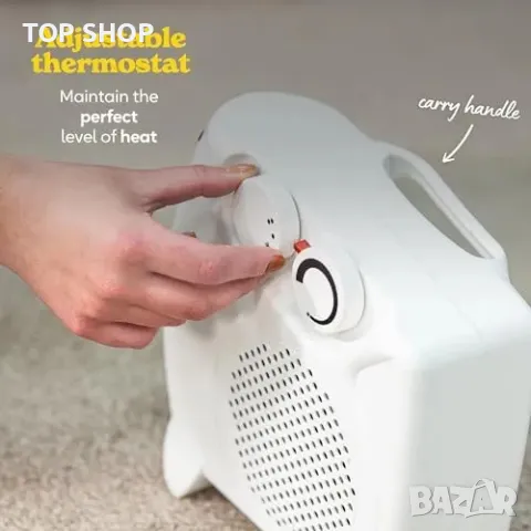 Нов 2000W Керамичен електрически отоплител Russell Hobbs Печка Духалка, снимка 3 - Отоплителни печки - 49658540