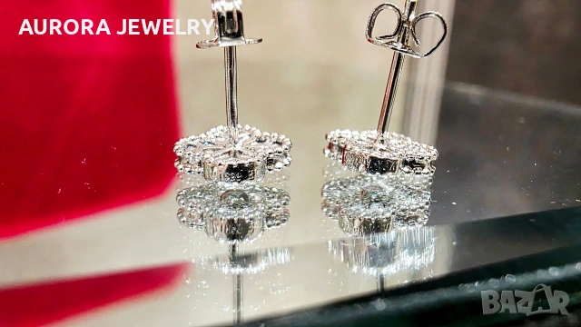 Van Cleef & Arpels VCA Silver Diamond Sweet Alhambra Дамски Обеци, снимка 10 - Обеци - 53399163