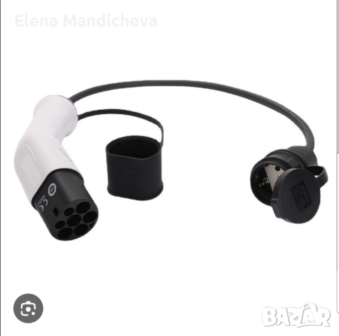 Адаптер за зареждане Тип 2 към Шуко 16 A 3,7 kW | 0,5 м, снимка 2 - Аксесоари и консумативи - 51682646