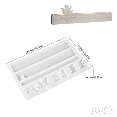 Молд коледен календар , снимка 4 - Форми - 51742586