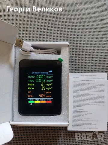 Детектор на замърсен въздух 6-в-1, снимка 2 - Други инструменти - 49620205