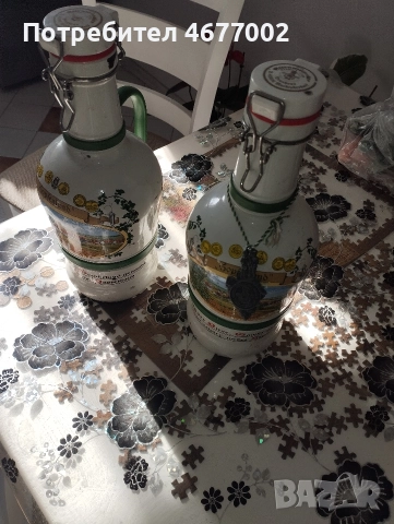красиви рисувани шишети, снимка 3 - Антикварни и старинни предмети - 52924878