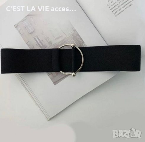 🎀Elastic black belt with loop🎀, снимка 2 - Колани - 37326930