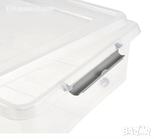 Кутия за съхранение, Keeeper Lars, 29 L, 58 x 39 x 16 cm, с колела и капак, снимка 7 - Други стоки за дома - 52336594