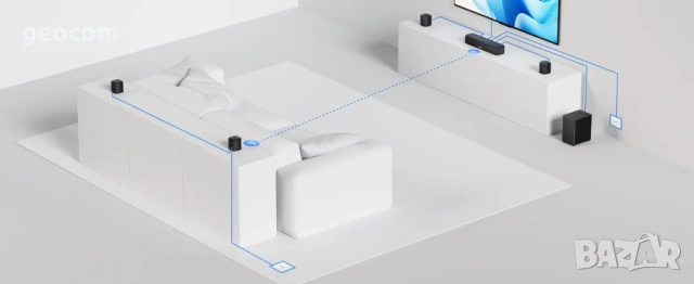 Aura A40 7.1 Virtual Surround Soundbar (Нов,Комплект), снимка 4 - Аудиосистеми - 53505369