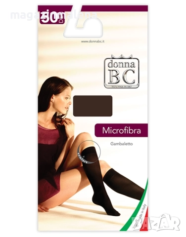 2 чифта 50den италиански черни,телесни женски плътни три четвърти чорапи зимни чорапи до колената , снимка 4 - Дамски чорапи - 38909015