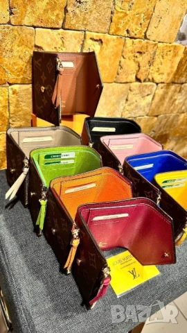 портмонета в кутия louis vuitton от естествена кожа , снимка 5 - Портфейли, портмонета - 51387065