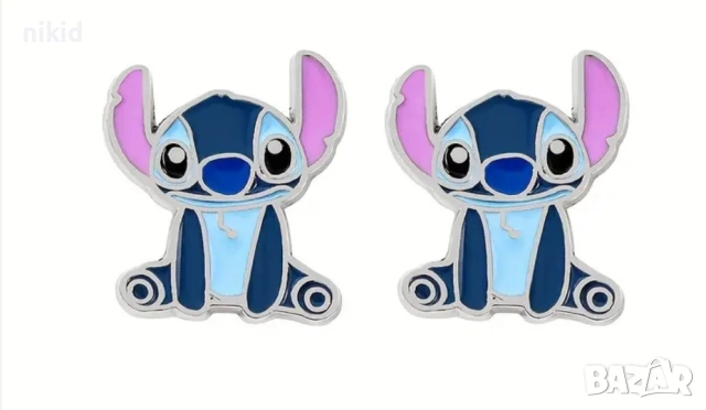 Стич stitch детски обици обеци обички, снимка 5 - Други - 44768472