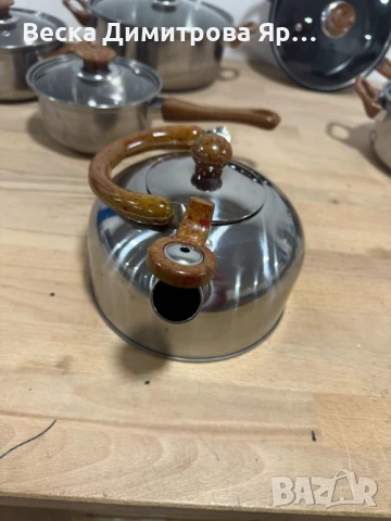 Комплект тенджери + подарък кухненски прибори розов, черен или зелен цвят DJ37+TV1316, снимка 8 - Прибори за хранене, готвене и сервиране - 51131198