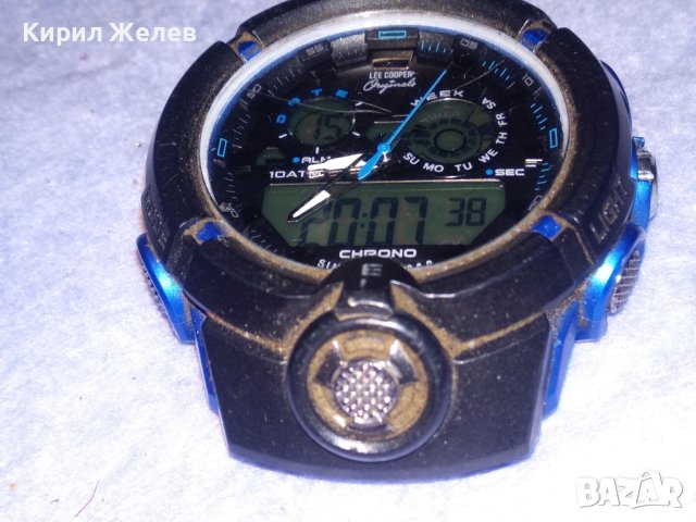 LEE COOPER ORIGINAL HRONO РЯДЪК МОДЕЛ МАРКОВ ЕЛЕКТРОНЕН КВАРЦОВ ЧАСОВНИК РАБОТЕЩ 37116, снимка 7 - Мъжки - 40443771