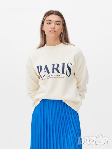 Красив и топъл дамски суичър Paris