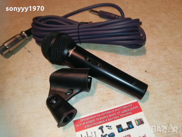 behringer profi mic с кабел и държач 2203211921, снимка 6 - Микрофони - 32264033