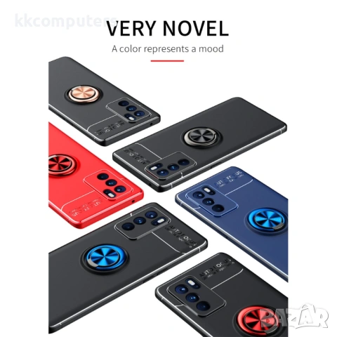 Oppo Reno6 Pro 5G Удароустойчив Metal Ring Калъф и Протектор, снимка 2 - Калъфи, кейсове - 53074673