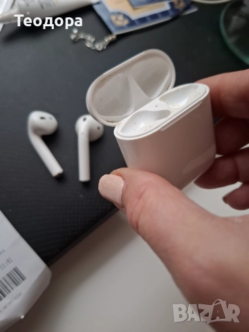 APPLE AIRPODS  БЯЛ, снимка 2 - Apple iPhone - 52537369