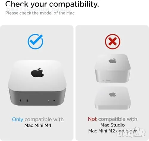 Нова Стойка с въздушен филтър за Mac mini M4 / M4 Pro 2024 Spigen, снимка 2 - Друга електроника - 49734575