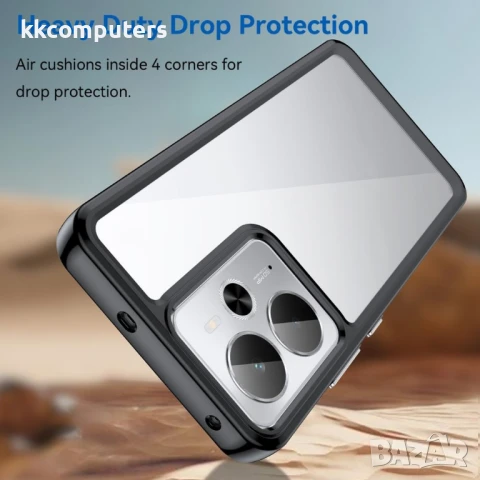 Realme 14 5G / 14T 5G Силиконов Калъф TPU+Acrylic и Протектор, снимка 3 - Калъфи, кейсове - 50652842