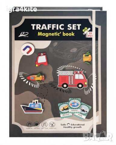 НОВО! Магнитна дигитална кутия с превозни средства за апликиране на и рисуване, снимка 5 - Образователни игри - 38453496