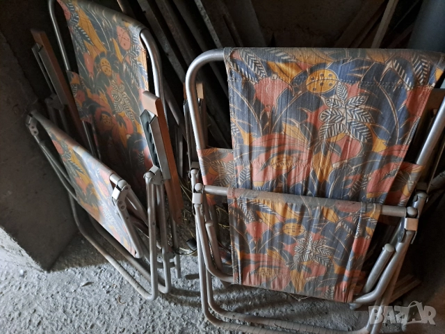 Сгъваеми шезлонги 2 бр. по 15 лв., снимка 2 - Градински мебели, декорация  - 51735682