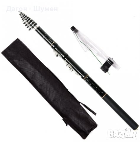 Компактна телескопична карбонова въдица, 3.60 м.