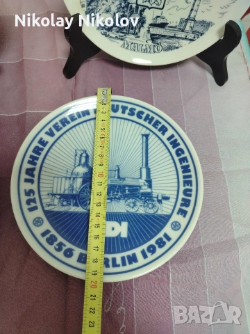 Порцеланови/Керамични чинии за стена , снимка 7 - Чинии - 53479932