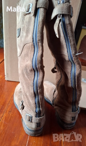 ВЕЛУРЕНИ БОТУШИ Replay, номер 40, използвани, снимка 3 - Дамски ботуши - 52468697