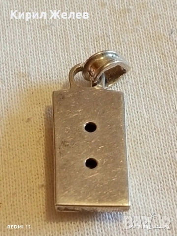 Сребърна висулка с майсторски полиран камък КОТЕШКО ОКО ювелирна изработка 17442, снимка 7 - Колиета, медальони, синджири - 52847767