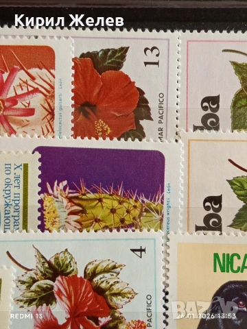 Стари пощенски марки от цял свят смесени ГЪБИ, ЦВЕТЯ, ЖИВОТНИ за КОЛЕКЦИЯ 51979, снимка 5 - Филателия - 53230819