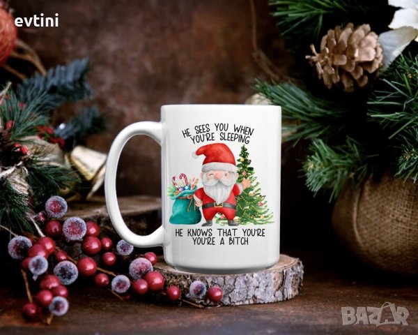 Коледни чаши | Picsimo.bg | Чаша за подарък, снимка 2 - Чаши - 43118646