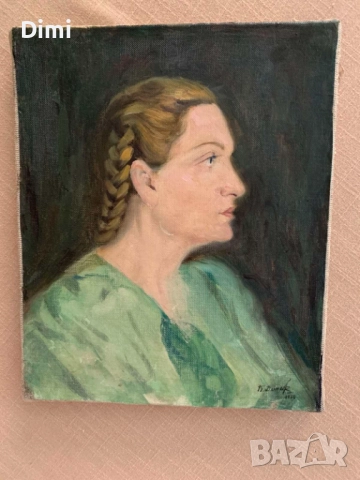 БОЧО ДОНЕВ масло/платно портрет, снимка 5 - Картини - 52815167